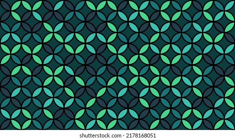 Seed of Life Seamless Vector Design. Geometric Flower of Life Mandala Circles. Sacred Geometry Design. Yoga, Healthcare, Fitness Suit Fabric Pattern. Vintage Trendy Print. Round Sacred Geometry Deco