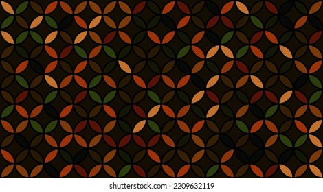 Seed of Life Seamless Vector Design. Sacred Geometry Design. Geometric Flower of Life Mandala Circles. Yoga, Healthcare, Fitness Suit Textile Texture. Vintage Trendy Print. Round Sacred Geometry Deco