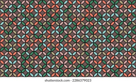 Seed of Life Seamless Vector Design. Sacred Geometry Design. Yoga, Healthcare, Fitness Suit Fabric Pattern. Geometric Flower of Life Mandala Circles. Vintage Trendy Print. Round Sacred Geometry Deco
