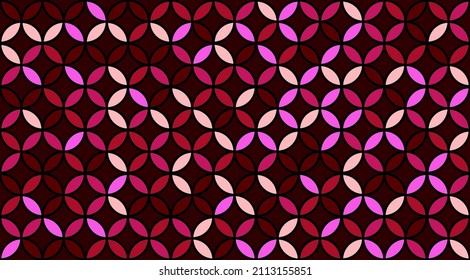 Seed of Life Seamless Vector Pattern. Yoga, Healthcare, Fitness Suit Fabric Texture. Geometric Flower of Life Mandala Circles. Sacred Geometry Design. Vintage Trendy Print. Round Sacred Geometry Deco