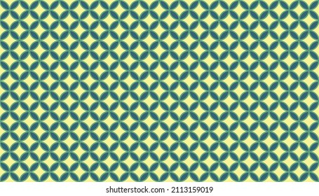 Seed of Life Seamless Vector Pattern. Sacred Geometry Design. Geometric Flower of Life Mandala Circles. Yoga, Healthcare, Fitness Suit Textile Design. Vintage Trendy Print. Round Sacred Geometry Deco