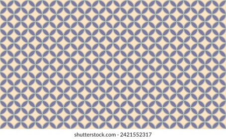 Seed of Life Seamless Vector Pattern. Yoga, Healthcare, Fitness Suit Fabric Design. Geometric Flower of Life Mandala Circles. Sacred Geometry Design. Vintage Trendy Print. Round Sacred Geometry Deco