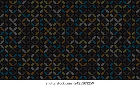 Seed of Life Seamless Vector Pattern. Sacred Geometry Design. Yoga, Healthcare, Fitness Suit Fabric Texture. Geometric Flower of Life Mandala Circles. Vintage Trendy Print. Round Sacred Geometry Deco