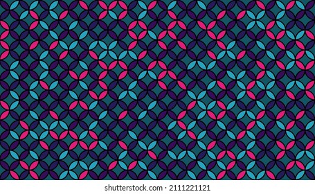 Seed of Life Seamless Vector Texture. Yoga, Healthcare, Fitness Suit Fabric Pattern. Sacred Geometry Design. Geometric Flower of Life Mandala Circles. Vintage Trendy Print. Round Sacred Geometry Deco