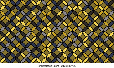 Seed of Life Seamless Vector Texture. Sacred Geometry Design. Yoga, Healthcare, Fitness Suit Textile Design. Geometric Flower of Life Mandala Circles. Vintage Trendy Print. Round Sacred Geometry Deco