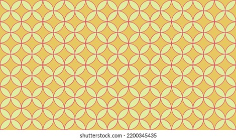 Seed of Life Seamless Vector Texture. Yoga, Healthcare, Fitness Suit Fabric Design. Geometric Flower of Life Mandala Circles. Sacred Geometry Design. Vintage Trendy Print. Round Sacred Geometry Deco