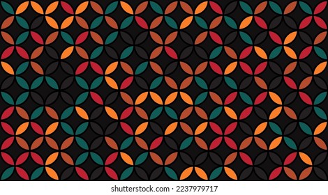 Seed of Life Seamless Vector Texture. Sacred Geometry Design. Yoga, Healthcare, Fitness Suit Textile Pattern. Geometric Flower of Life Mandala Circles. Vintage Trendy Print. Round Sacred Geometry Deco