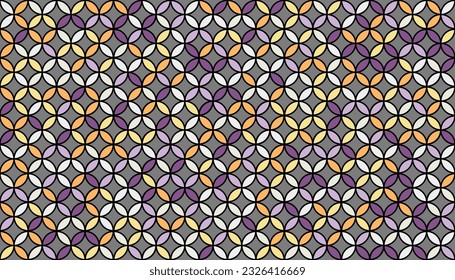 Seed of Life Seamless Vector Texture. Sacred Geometry Design. Yoga, Healthcare, Fitness Suit Fabric Pattern. Geometric Flower of Life Mandala Circles. Vintage Trendy Print. Round Sacred Geometry Deco
