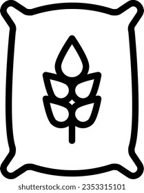 seed line icon illustration vector