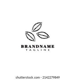 seed logo cartoon icon design template black modern isolated creative illustration
