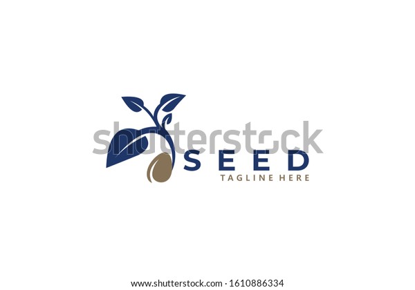 Seed Logo Icon Vector Isolated Stock Vector (Royalty Free) 1610886334 ...