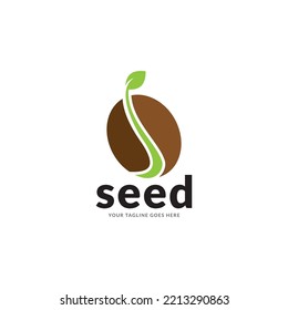 seed logo icon vector template.