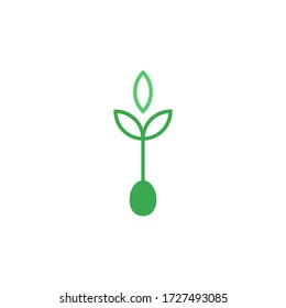 Seed logo template vector icon design
