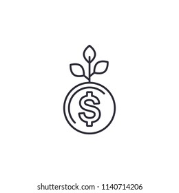 seed money line icon