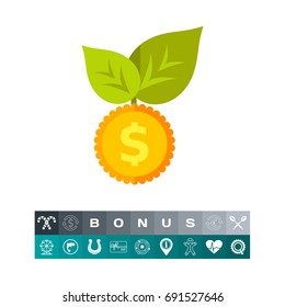 Seed Money Vector Icon