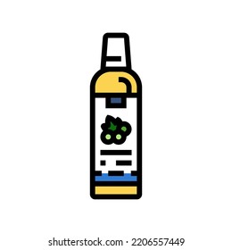 seed oil grape color icon vector. seed oil grape sign. isolated symbol illustration