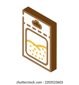 vector de icono isométrico de cebolla de semillas. signo de cebolla de semilla. ilustración de símbolo aislado