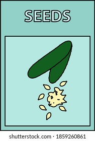 Icono del paquete de semillas. Esquema Editable Con Diseño De Relleno De Color. Ilustración vectorial.