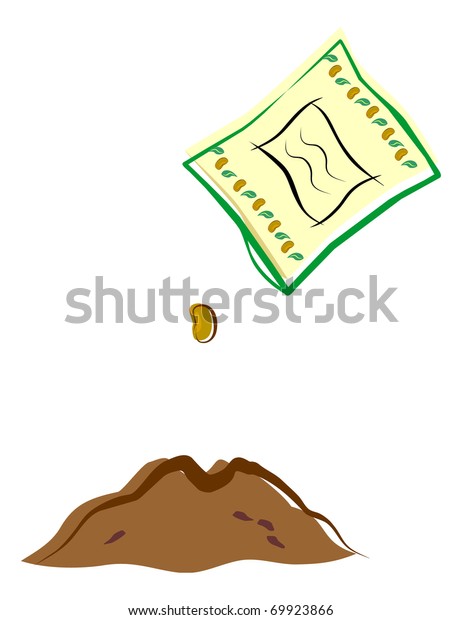 Download Seed Packet Seed Packet Seed Falling Stock Vector (Royalty ...