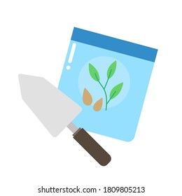 Seed packet. Gardening equipment. vector illustration 
