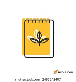 Ilustración vectorial de iconos de Paquete semilla. Símbolo de paquete de semillas aislado sobre fondo blanco