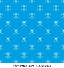 Seed pattern vector seamless blue repeat for any use