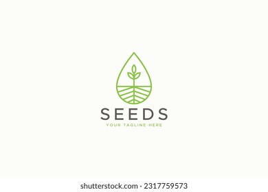 Seed Plant Greenery Nature Agriculture Botanic Business Environment Care Logo