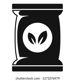 Seed plant pack icon. Simple illustration of seed plant pack vector icon for web design isolated on white background