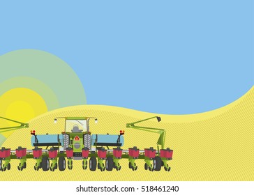 Seed planter landscape