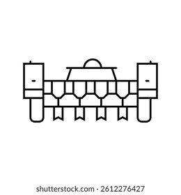 seed planting robot harvests line icon vector. seed planting robot harvests sign. isolated contour symbol black illustration