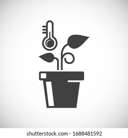Seed related icon on background for graphic and web design. Creative illustration concept symbol for web or mobile app.