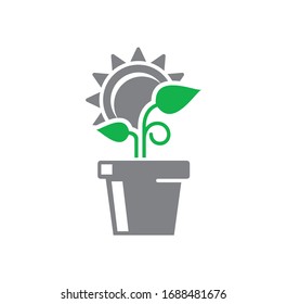 Seed related icon on background for graphic and web design. Creative illustration concept symbol for web or mobile app.