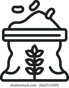 Seed saving icon vector image. Suitable for mobile apps, web apps and print media.