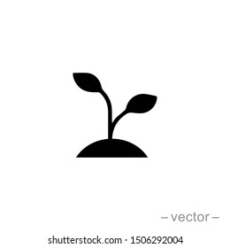 Seed and seeding icon vector. Eps 10