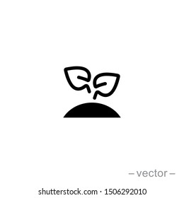 Seed and seeding icon vector. Eps 10
