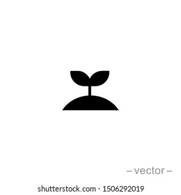 Seed and seeding icon vector. Eps 10