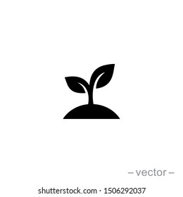 Seed and seeding icon vector. Eps 10