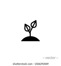 Seed and seeding icon vector. Eps 10
