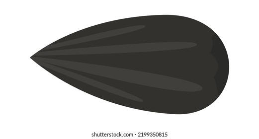 Semilla con concha. Ilustración del vector