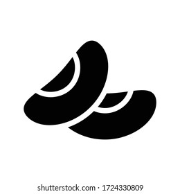 seed vector glyph flat icon
