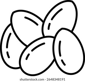 Seed vector icon. Can be used for printing, mobile and web applications.