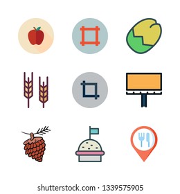 seed vector icon set