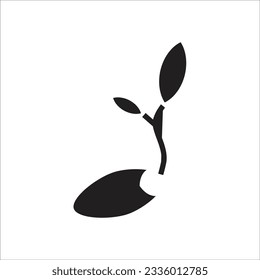 seed vector icon template line