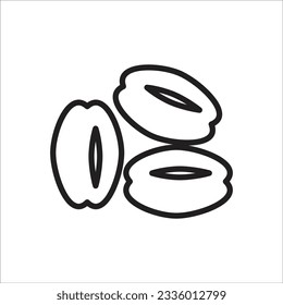 seed vector icon template line