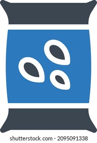 ilustración de vector semilla aislada en un fondo transparente. iconos vectoriales de glifo para el concepto o gráficos web.