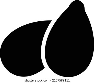 seed  Vector illustration on a transparent background. Premium quality symmbols. Glyphs vector icons for concept and graphic design.