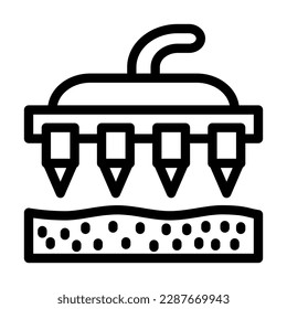 Seeder Vector Line Icon Design