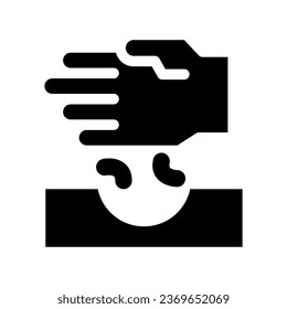 seeding glyph icon illustration vector graphic. Simple element illustration vector graphic, suitable for app, websites, and presentations isolated on white background
