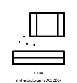 icono de propagación. Diseño De Estilo De Arte De Línea Aislado En Fondo Blanco