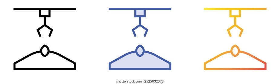 ícone de propagação. Design de estilo linear, preenchimento azul e gradiente isolado em plano de fundo branco